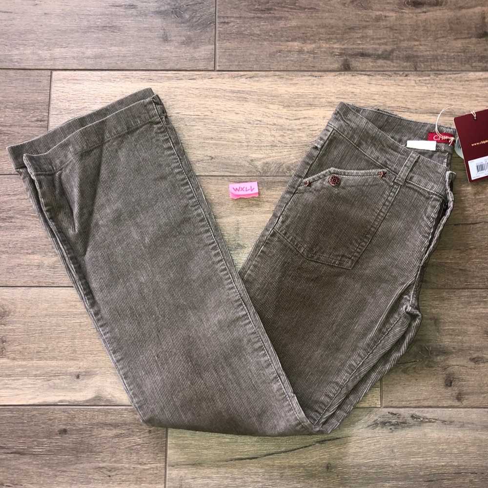 Corduroy Chipie Pants w/ Bronze hardware on pocket